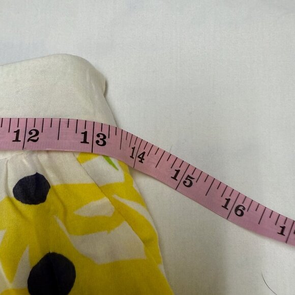 Lilly Pulitzer Erin Skirt Yellow Sunflower Print Size 00, EUC - Picture 4 of 10